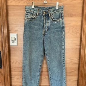 Studded boyfriend jeans